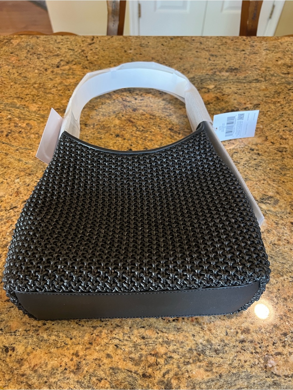 Kate Spade Black Straw Shoulder Bag - Picture 3 of 9